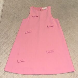 ZARA Girls Pink Bow Detail Sleeveless Dress Size 13-14